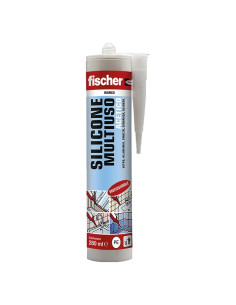 SILICONE ACETICO MULTIUSO RAL 9005 nero - FISCHER