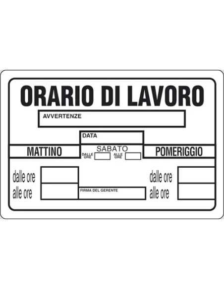 SEGNALETICA D'INFORMAZIONE - STAMPLAST | Utensili Store