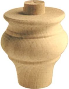 GAMBA IN LEGNO ONTANO A CIPOLLA - Senza Marca