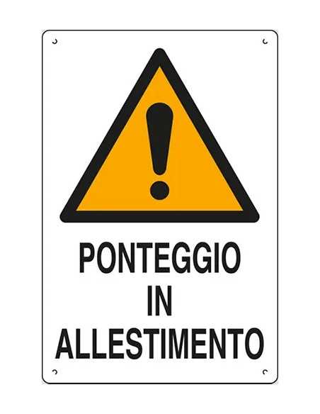 CARTELLO SEGNALETICA CANTIERE - STAMPLAST | Utensili Store
