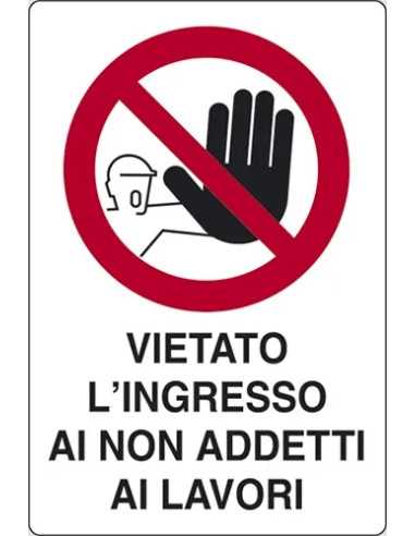 CARTELLO SEGNALETICA CANTIERE - STAMPLAST | Utensili Store