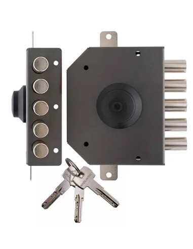 SERRATURA TRIPLICE C/ASTE E60 DX - Senza Marca | Utensili Store