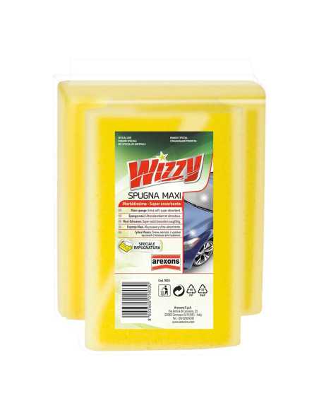 SPUGNA MAXI LAVAGGIO AUTO 'WIZZY' - AREXONS | Utensili Store