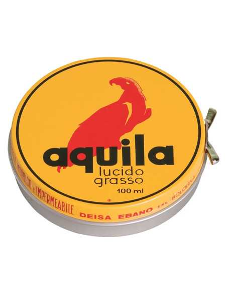 GRASSO LUCIDO PROTETTIVO IN PASTA PER SCARPE 'AQUILA' - EBANO | Utensili Store