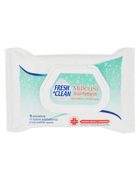 SALVIETTE UMIDIFICATE IGIENIZZANTI MILLEUSI - FRESH AND CLEAN | Utensili Store