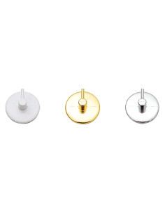 GANCIO ADESIVO TONDO IN METALLO PER BRIS BRIS - Senza Marca