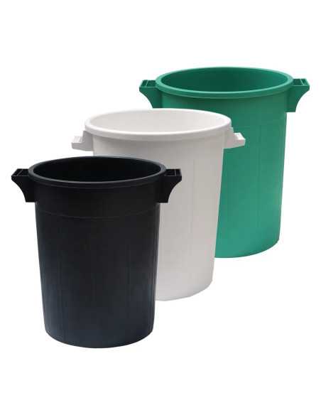 BIDONE IMMONDIZIA SOVRAPPONIBILE Lt 120 - nero - ICS | Utensili Store