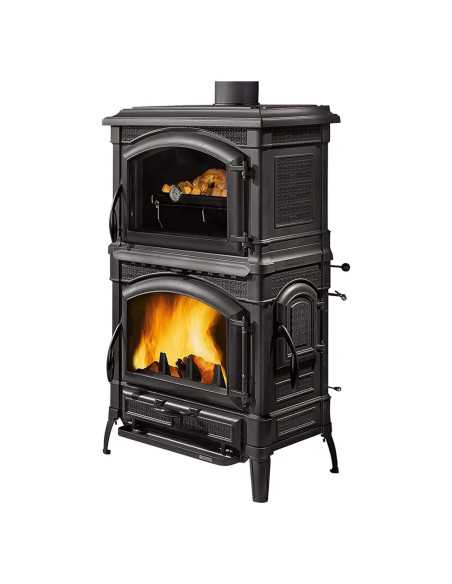 STUFA A LEGNA 'ISOTTA FORNO EVO' - NORDICA EXTRAFLAME | Utensili Store