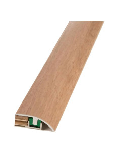 PROFILO CURVO CON BASE PER LAMINATO E PARQUET 'UNI rivestito rovere grigio - PROFILPAS