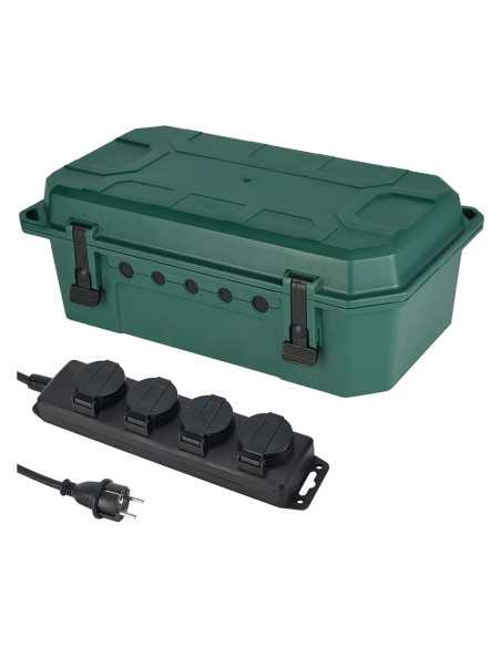 SCATOLA STAGNA PER PROTEZIONE CONNESSIONI ESTERNE verde - ELECTRALINE | Utensili Store