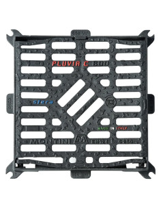 CHIUSINO GRIGLIATO IN GHISA 'CONCAVO' PLUVIA - MONTINI