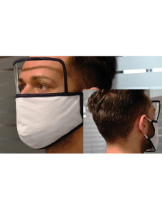 MASCHERINA IGIENICA PROTETTIVA CON VISIERA - MADE IN ITALY