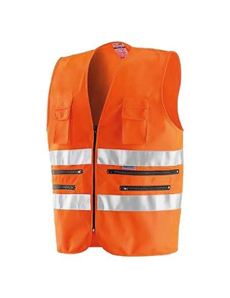 GILET ALTA VISIBILITA' MULTITASCHE - NERI | Utensili Store