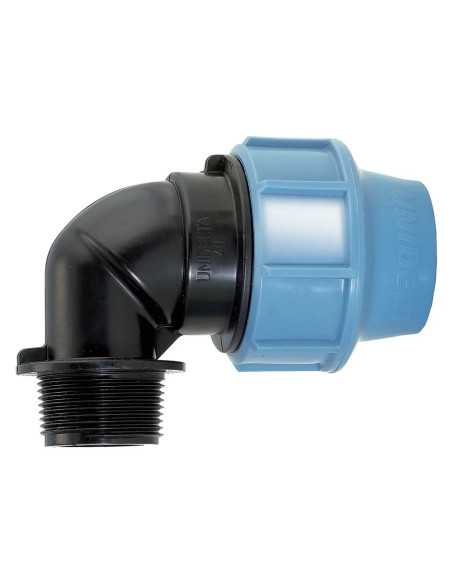 GOMITO A 90° CON DERIVAZIONE MASCHIO - UNIDELTA | Utensili Store