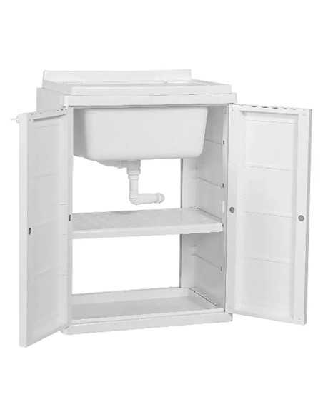 MOBILE LAVATOIO ANTA DOPPIA LUCCHETTABILE - TRIOPLAST | Utensili Store