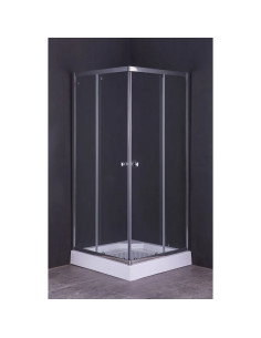 BOX DOCCIA CRISTALLO A DUE PORTE 'GIADA' - FLUXY