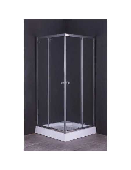BOX DOCCIA CRISTALLO A DUE PORTE 'GIADA' - FLUXY | Utensili Store