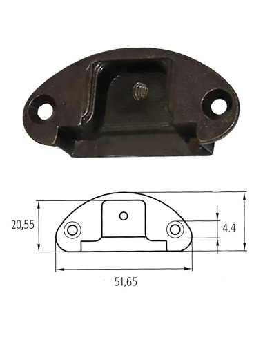 BASETTA PER CERNIERE MOBILI - Senza Marca | Utensili Store
