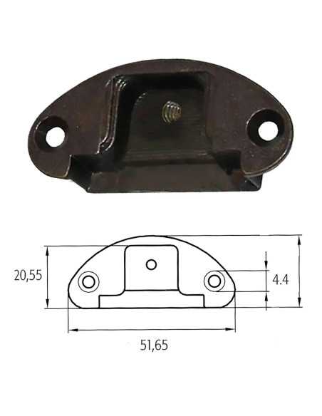 BASETTA PER CERNIERE MOBILI - Senza Marca | Utensili Store