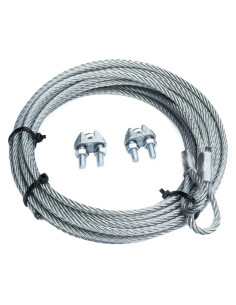 FUNE ACCIAIO ZINCATO PRETAGLIATA GANCIO ASOLA - Senza Marca