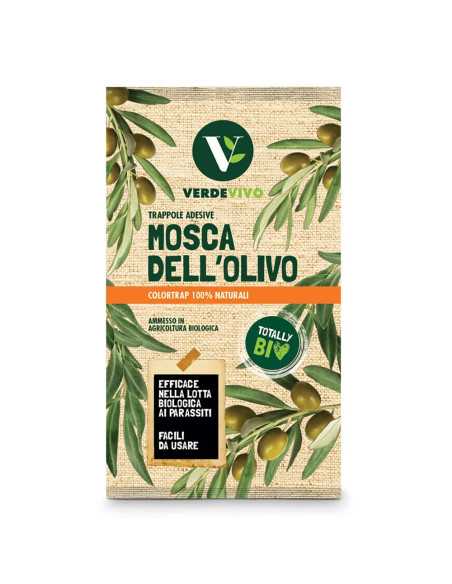 TRAPPOLA CROMOTROPICA ADESIVA MOSCHE DELL'OLIVO - VERDE VIVO | Utensili Store