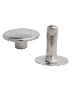 RIVETTO NICHELATO CON TESTA MASCHIO/FEMMINA - Senza Marca