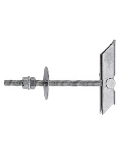 ANCORA A SOFFITTO ACCIAIO CON BARRA E DOPPIO DADO KD 8 - FISCHER