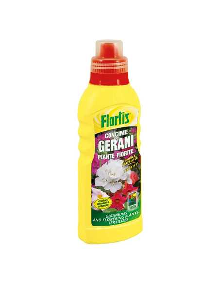 CONCIME LIQUIDO 'GERANI E PIANTE FIORITE' - FLORTIS | Utensili Store