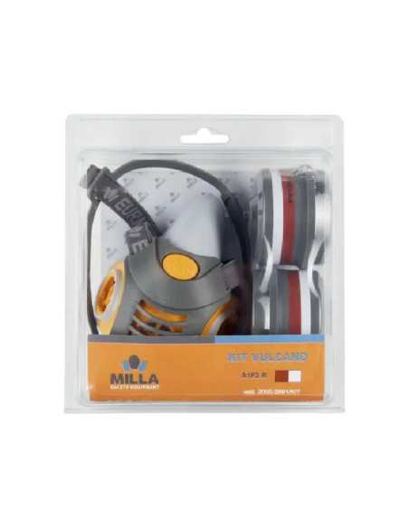 MASCHERA RESPIRATORIA BIFILTRO 'VULCANO' IN KIT - MILLA | Utensili Store