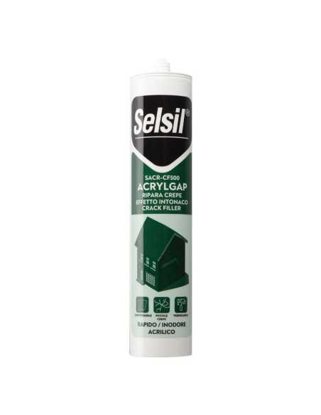 SILICONE ACRILICO EFFETTO RUVIDO 'SACR-CF500' bianco - SELSIL | Utensili Store