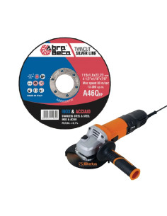 KIT MOLE ABRASIVE INOX/FERRO + SMERIGLIATRICE - ABRA BETA