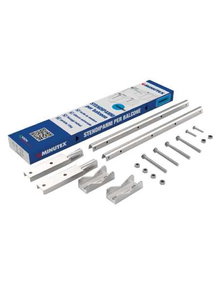 STENDIBIANCHERIA PIEGHEVOLE PER BALCONE verniciato bianco - Senza Marca | Utensili Store