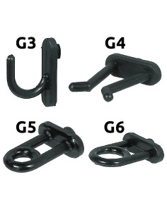 GANCIO IN NYLON PER PANNELLI PORTAUTENSILI - SIPA 2