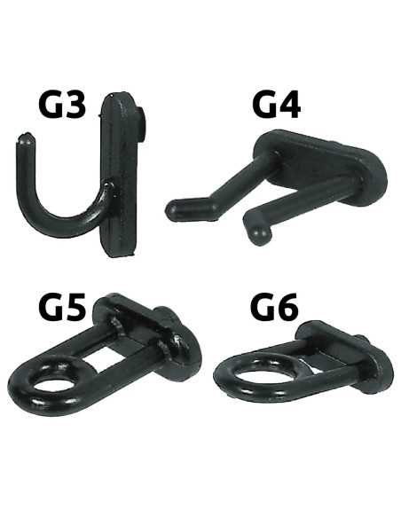 GANCIO IN NYLON PER PANNELLI PORTAUTENSILI - SIPA | Utensili Store