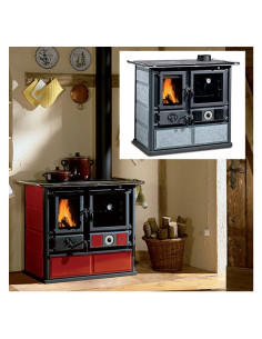 TERMOCUCINA A LEGNA 'TERMOROSA DSA 4.0' - NORDICA EXTRAFLAME