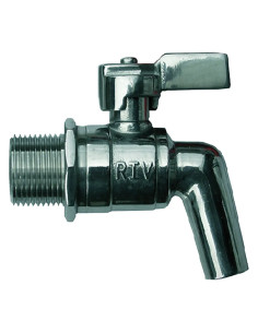 Rubinetto a sfera inox con leva - Senza Marca