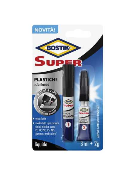 ADESIVO ISTANTANEO 'SUPER PLASTICHE' - BOSTIK | Utensili Store