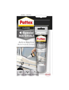 SILICONE ACETICO 'AUTO - NAUTICA' RAL 9005 nero - PATTEX