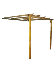 PERGOLA ADDOSSATA IN LEGNO - Senza Marca