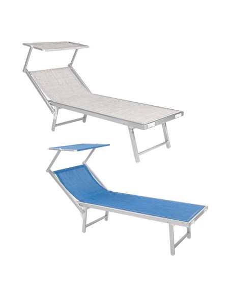LETTINO SPIAGGIA CON PARASOLE 'MATTINATA' - LIF | Utensili Store