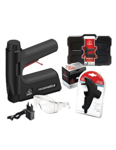 FISSATRICE INCHIODATRICE A BATTERIA 'ROCAMATICA' + PISTOLA 'MINIGRIP 7H' - ROMEO MAESTRI