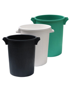 BIDONE IMMONDIZIA SOVRAPPONIBILE Lt 50 - Ø 41 x h 49 cm - verde - ICS