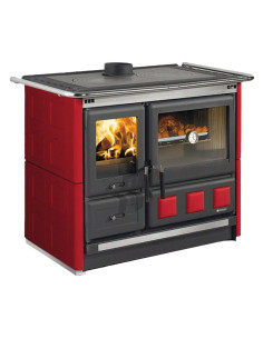 CUCINA A LEGNA 'ROSA XXL VST MAIOLICA' bianco infinity - NORDICA EXTRAFLAME