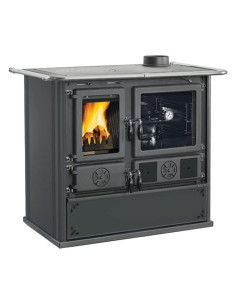 CUCINA A LEGNA 'ROSA XXL 5.0 VST STEEL' - NORDICA EXTRAFLAME