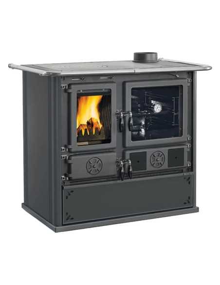 CUCINA A LEGNA 'ROSA XXL 5.0 VST STEEL' - NORDICA EXTRAFLAME | Utensili Store