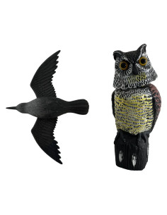 STATUETTA SCACCIA VOLATILI A FORMA ANIMALE Corvo in volo - LIF