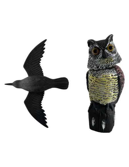 STATUETTA SCACCIA VOLATILI A FORMA ANIMALE Corvo in volo - LIF | Utensili Store