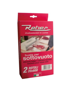 SACCHETTI A ROTOLI PER SOTTOVUOTO SCATOLATI N. 2 rotoli - REBER