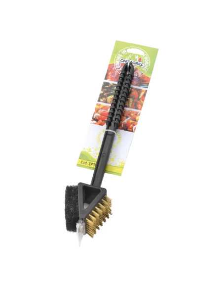 SPAZZOLA DOPPIA PER BARBECUE - OMPAGRILL | Utensili Store