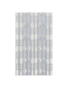 TENDA A PERLINE 0661-211 - cm. 100x220 / bianco - ghiaccio - Senza Marca